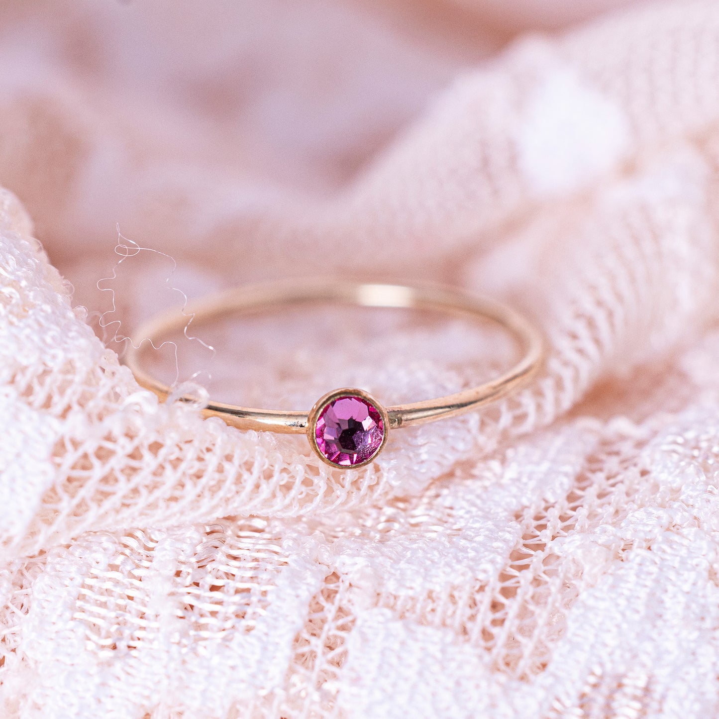 3 mm Birthstone Rings