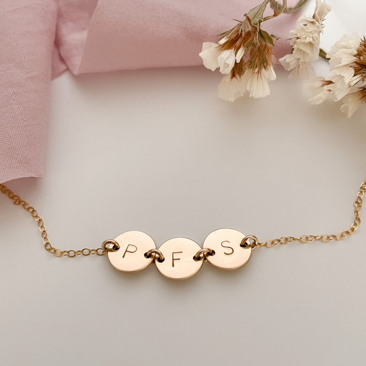 Connected Initial Necklace