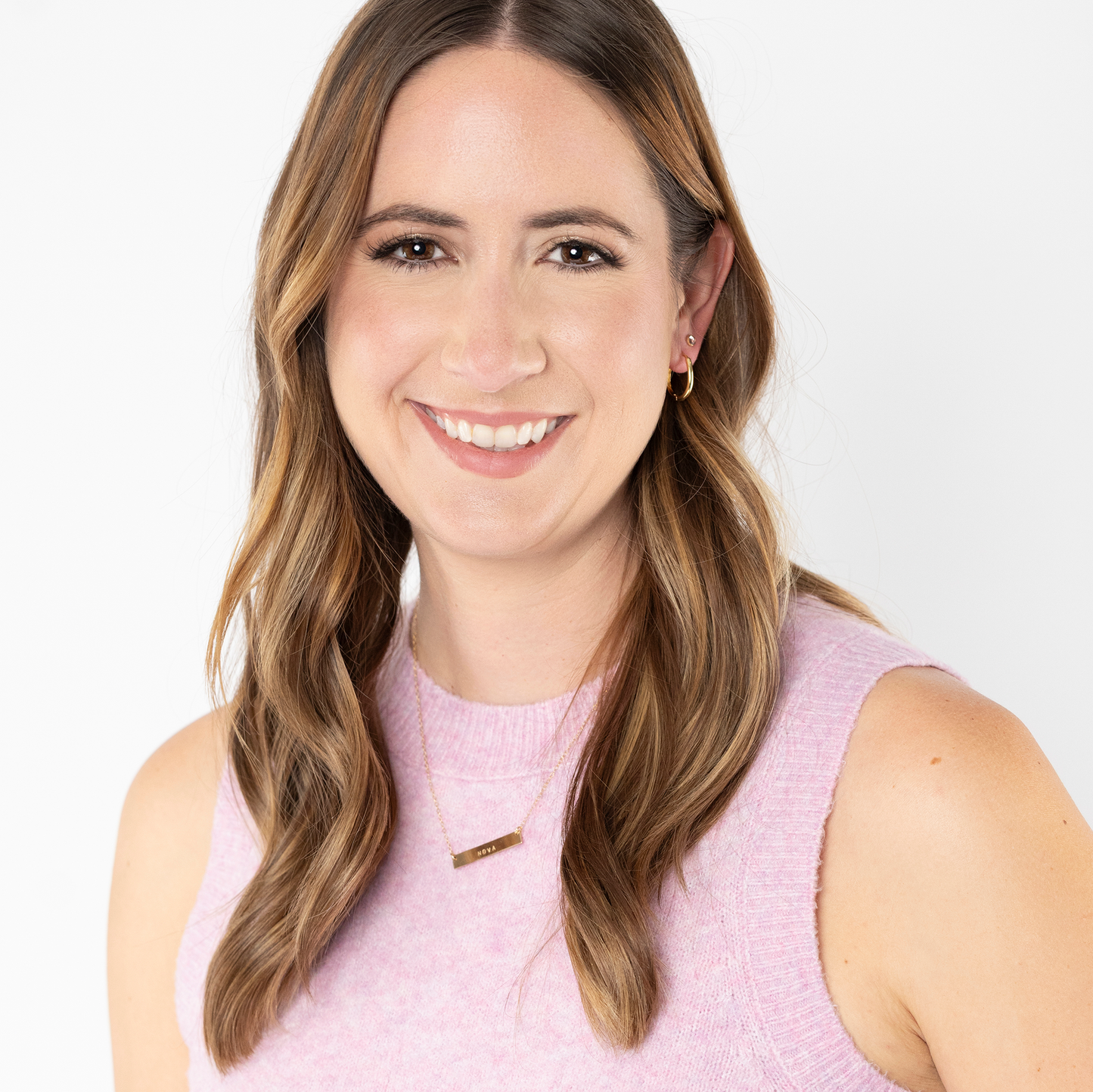 Bar Necklace (Small Arial Font)