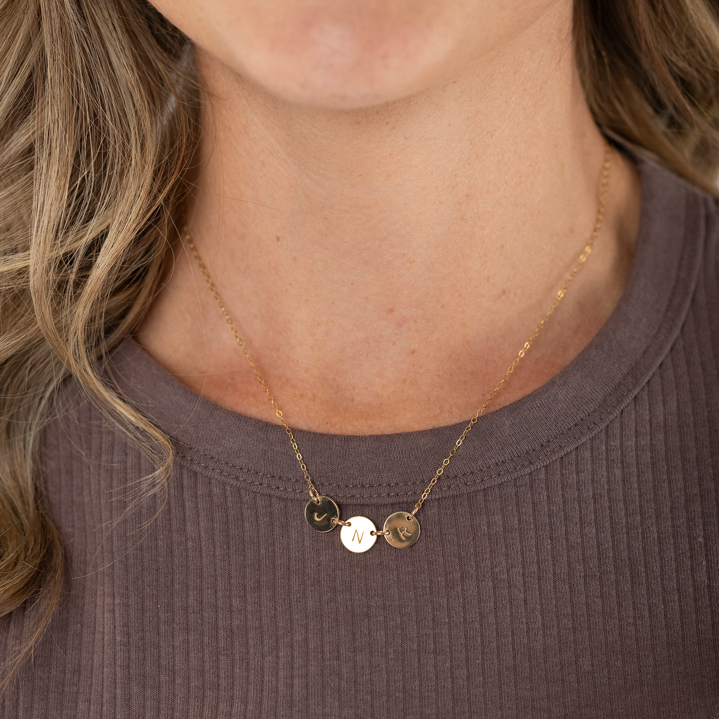 Connected Initial Necklace