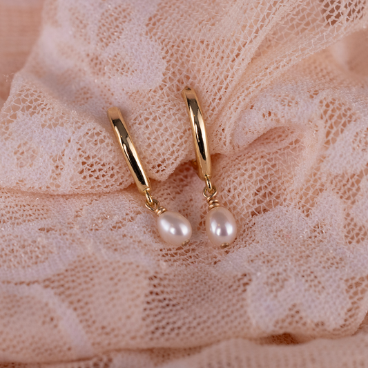 Pearl Drop Huggies
