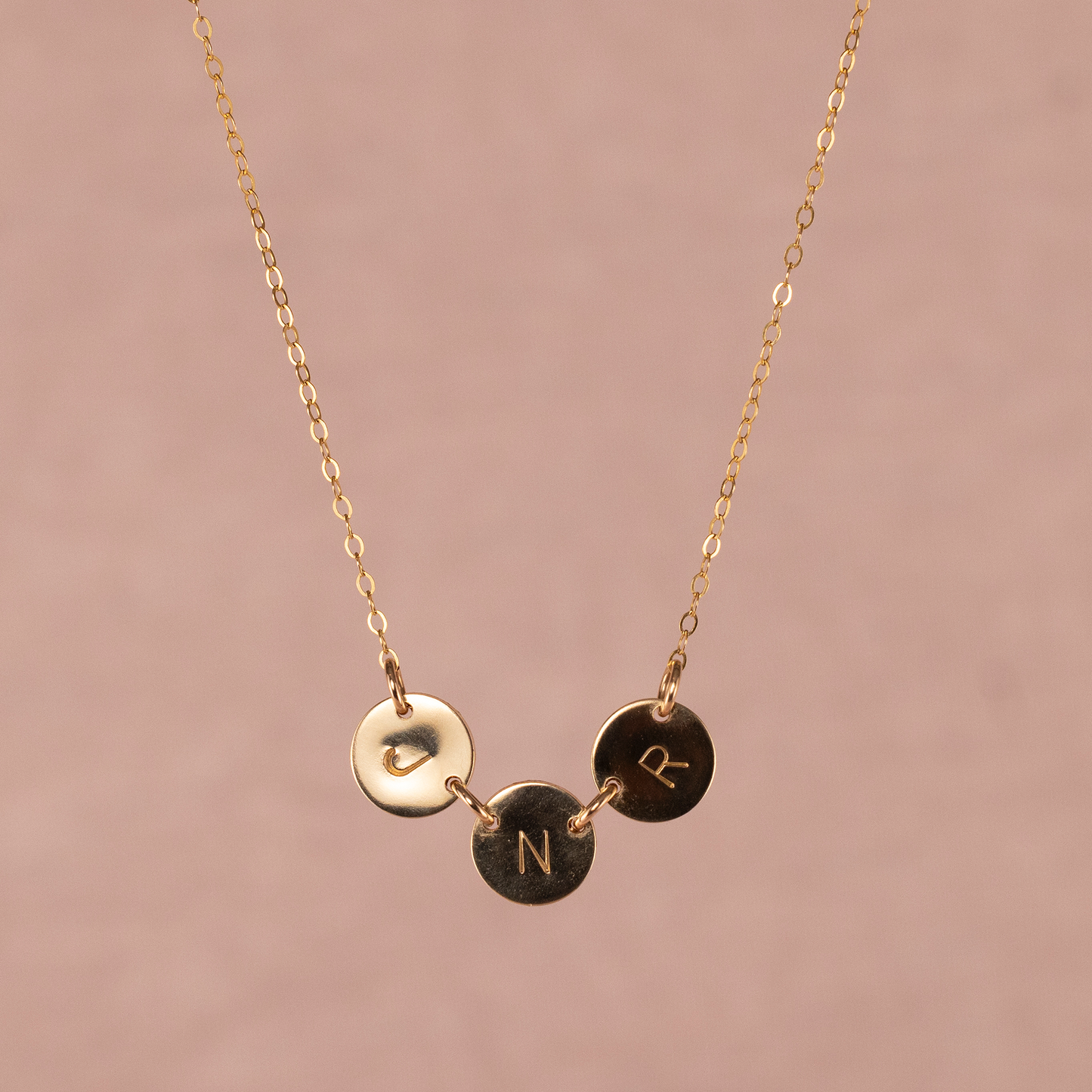 Connected Initial Necklace