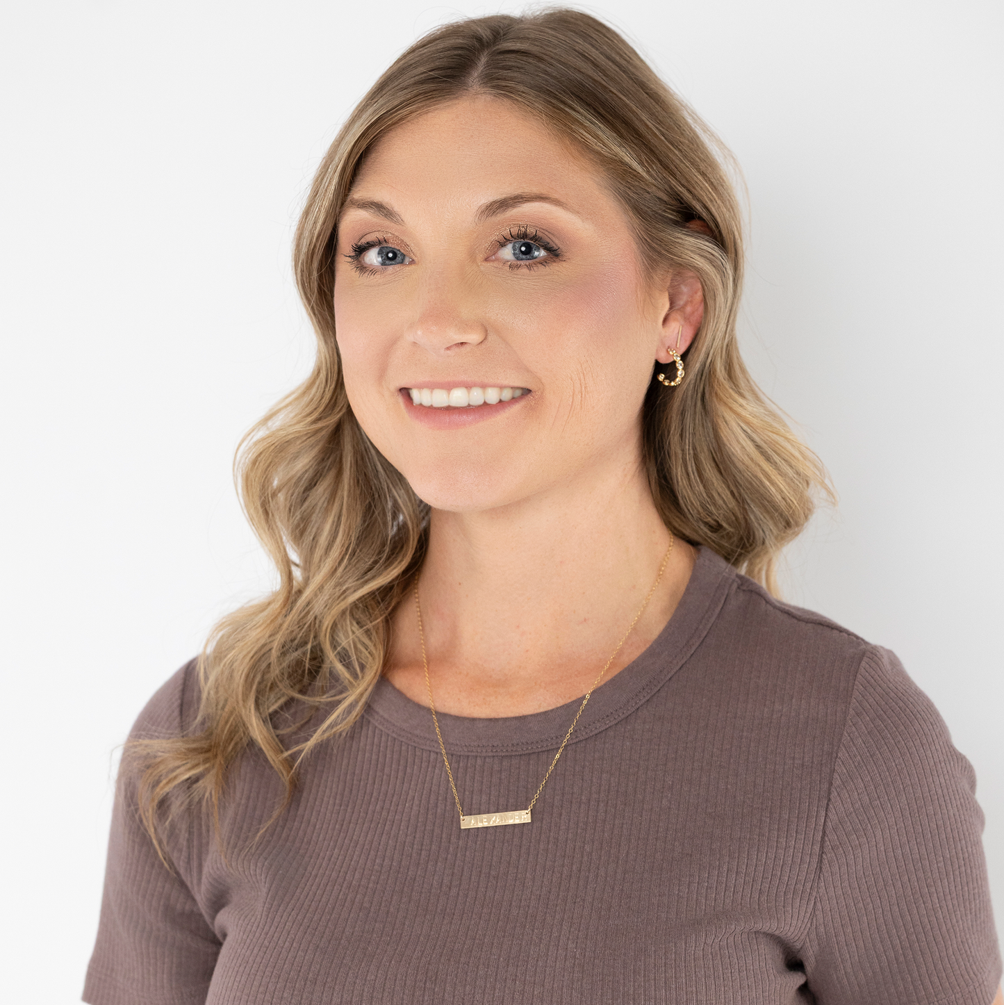 Bar Necklace (Large Arial Font)