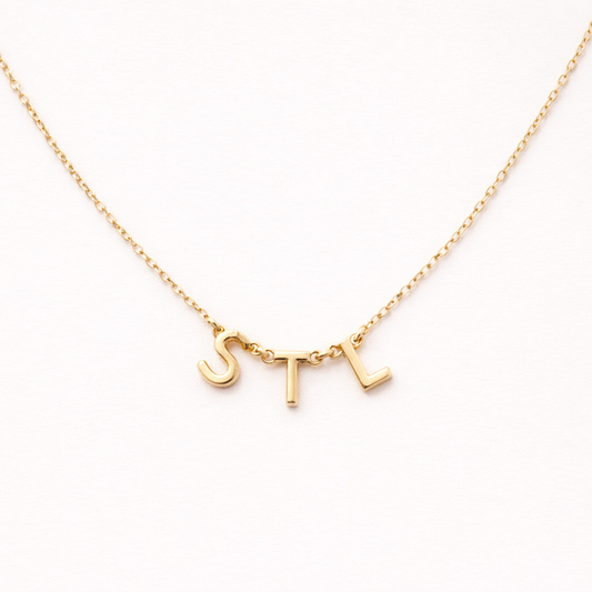 STL Charm Necklace